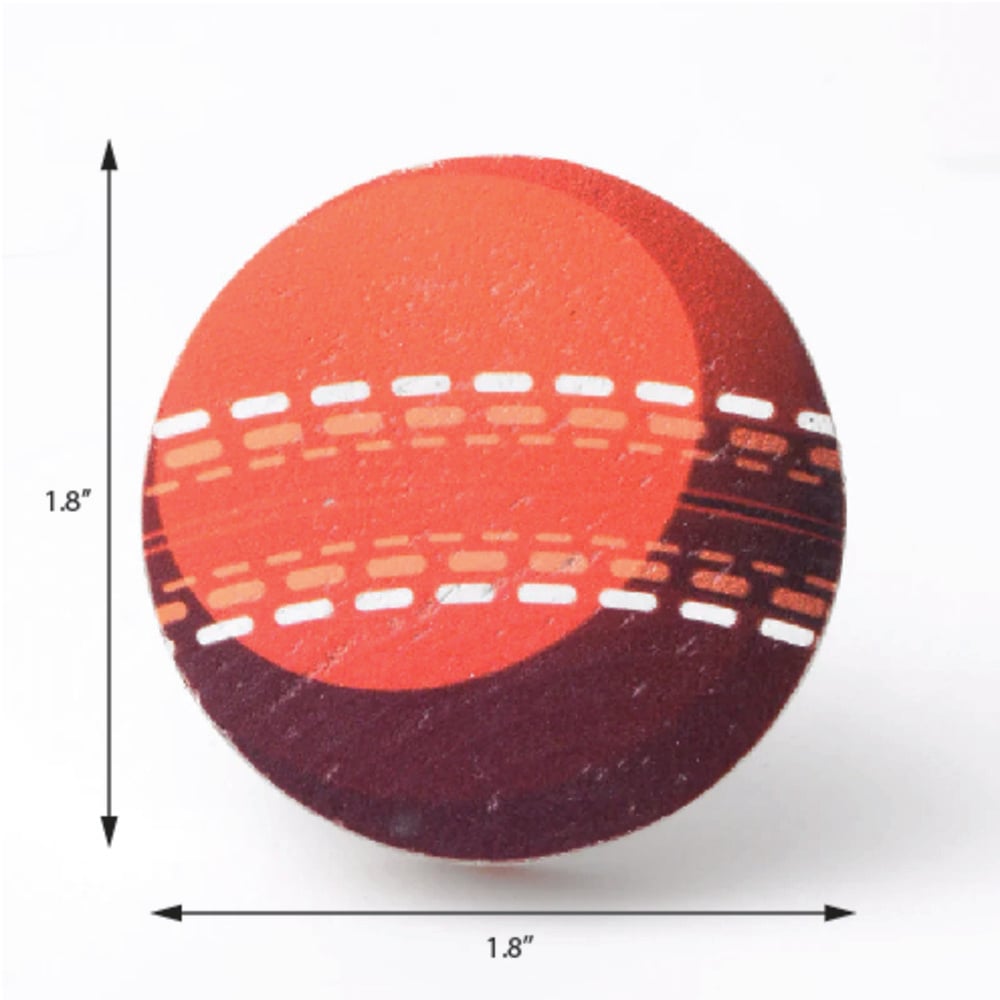 Handmade Pine Wood Cricket Ball Sports Furniture Knob